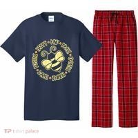 Bee Happy Kind Brave Humble Smart Positive Bumblebee Pajama Set thumb 0