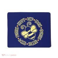 Bee Happy Kind Brave Humble Smart Positive Bumblebee Mousepad thumb 0