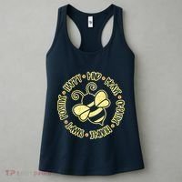 Bee Happy Kind Brave Humble Smart Positive Bumblebee Women's Tank Top thumb 3