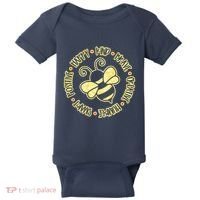 Bee Happy Kind Brave Humble Smart Positive Bumblebee Baby Bodysuit thumb 0