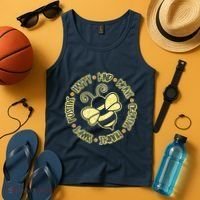 Bee Happy Kind Brave Humble Smart Positive Bumblebee Tank Top thumb 4