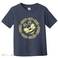 Bee Happy Kind Brave Humble Smart Positive Bumblebee Toddler T-Shirt thumb 0