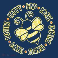 Bee Happy Kind Brave Humble Smart Positive Bumblebee Visor thumb 3
