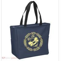 Bee Happy Kind Brave Humble Smart Positive Bumblebee Tote Bag thumb 2