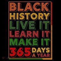 Black History Live Learn Make It 365 Days A Year Ornament thumb 1