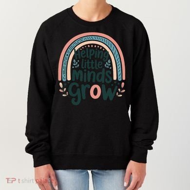 Back-to-School Helping Little Minds Grow Teacher Women's Sweatshirt