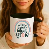 Back-to-School Helping Little Minds Grow Teacher Coffee Mug thumb 3