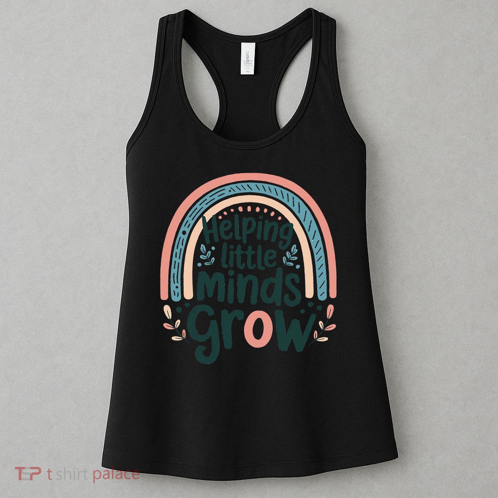 Back-to-School Helping Little Minds Grow Teacher Women's Tank Top