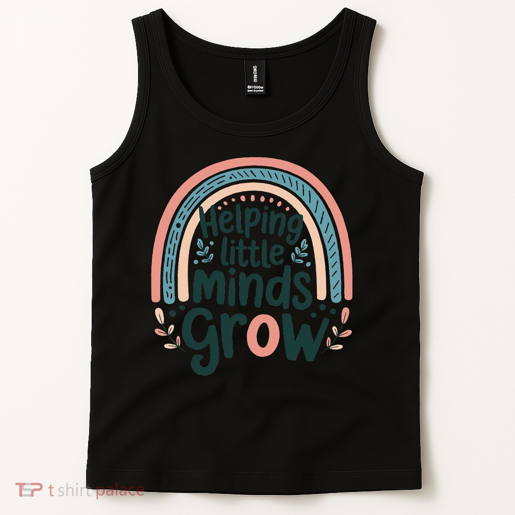 Back-to-School Helping Little Minds Grow Teacher Tank Top