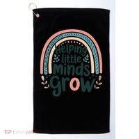 Back-to-School Helping Little Minds Grow Teacher Golf Towel thumb 0