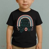 Back-to-School Helping Little Minds Grow Teacher Toddler T-Shirt thumb 2