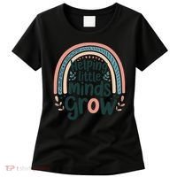 Back-to-School Helping Little Minds Grow Teacher Women's T-Shirt thumb 0