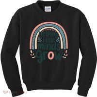 Back-to-School Helping Little Minds Grow Teacher Kids Sweatshirt thumb 0