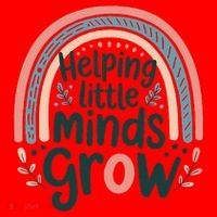 Back-to-School Helping Little Minds Grow Teacher Santa Hat thumb 1