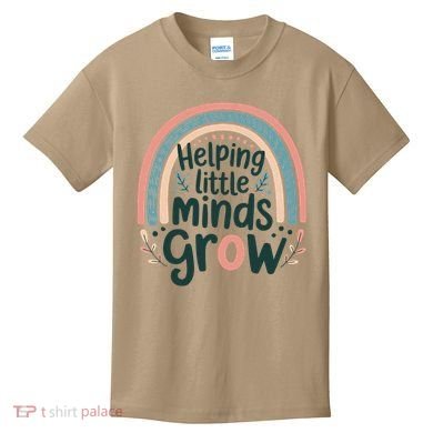 Back-to-School Helping Little Minds Grow Teacher Kids T-Shirt