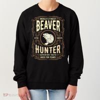 Beaver Hunting Label Worlds Finest Beaver Hunter Women's Sweatshirt thumb 0