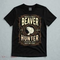 Beaver Hunting Label Worlds Finest Beaver Hunter T-Shirt thumb 5