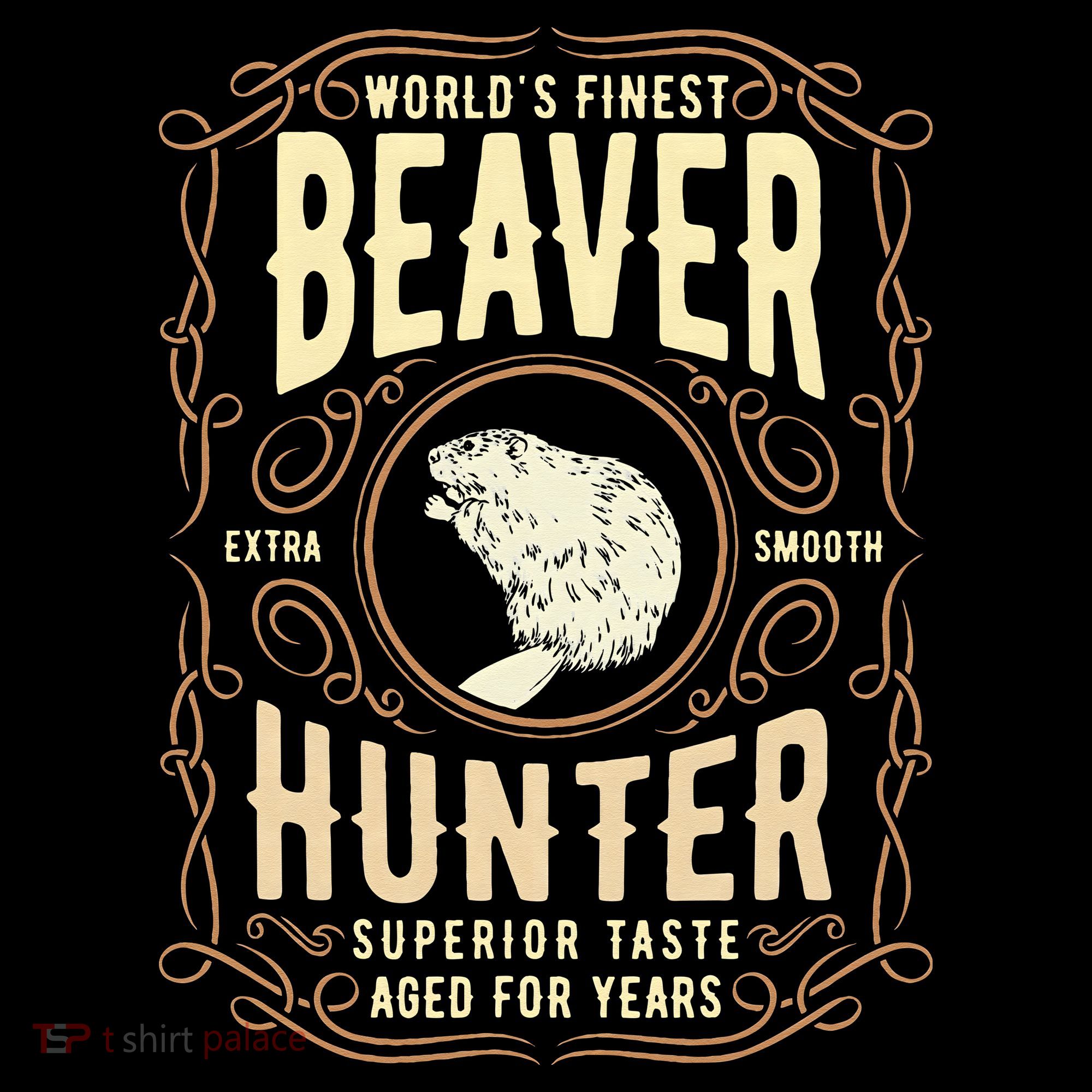 Beaver Hunting Label Worlds Finest Beaver Hunter Mousepad