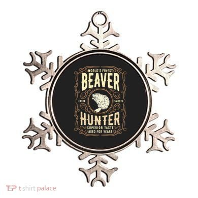 Beaver Hunting Label Worlds Finest Beaver Hunter Ornament