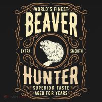 Beaver Hunting Label Worlds Finest Beaver Hunter Ornament thumb 1
