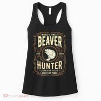 Beaver Hunting Label Worlds Finest Beaver Hunter Women's Tank Top thumb 0