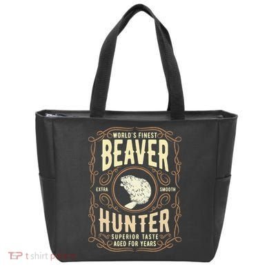 Beaver Hunting Label Worlds Finest Beaver Hunter Tote Bag