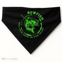 Bowfishing Hunting Lovers Funny USA-Made Doggie Bandana thumb 0