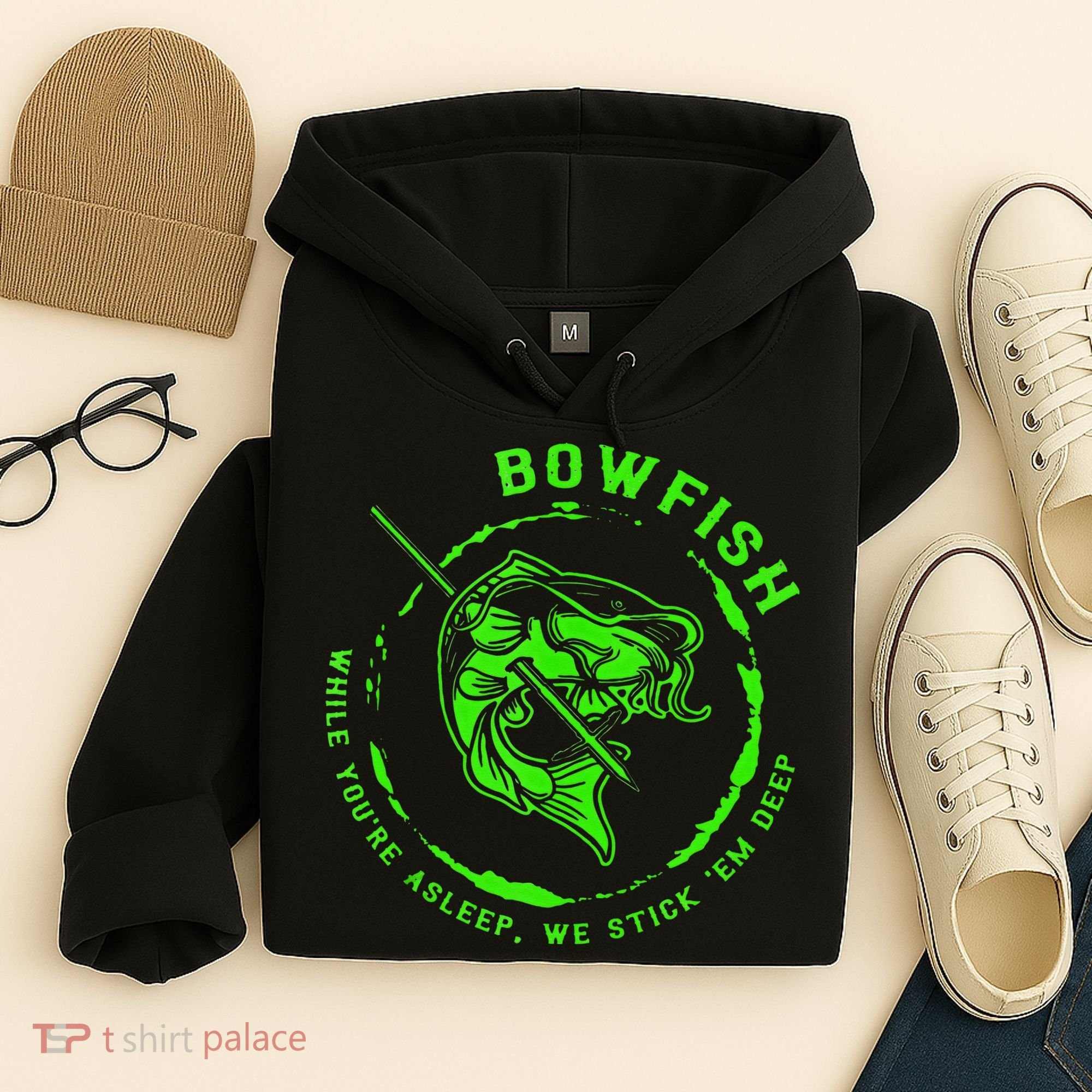 Bowfishing Hunting Lovers Funny Hoodie