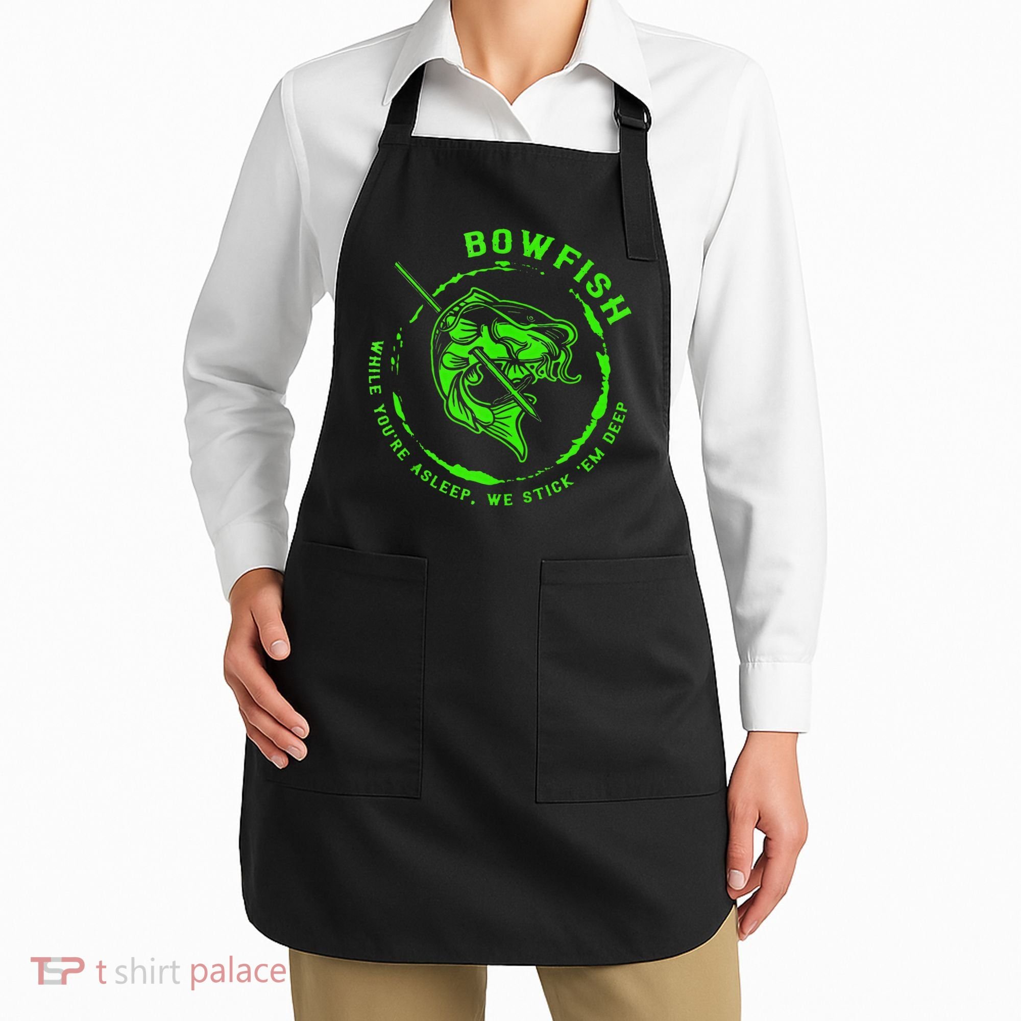 Bowfishing Hunting Lovers Funny Apron