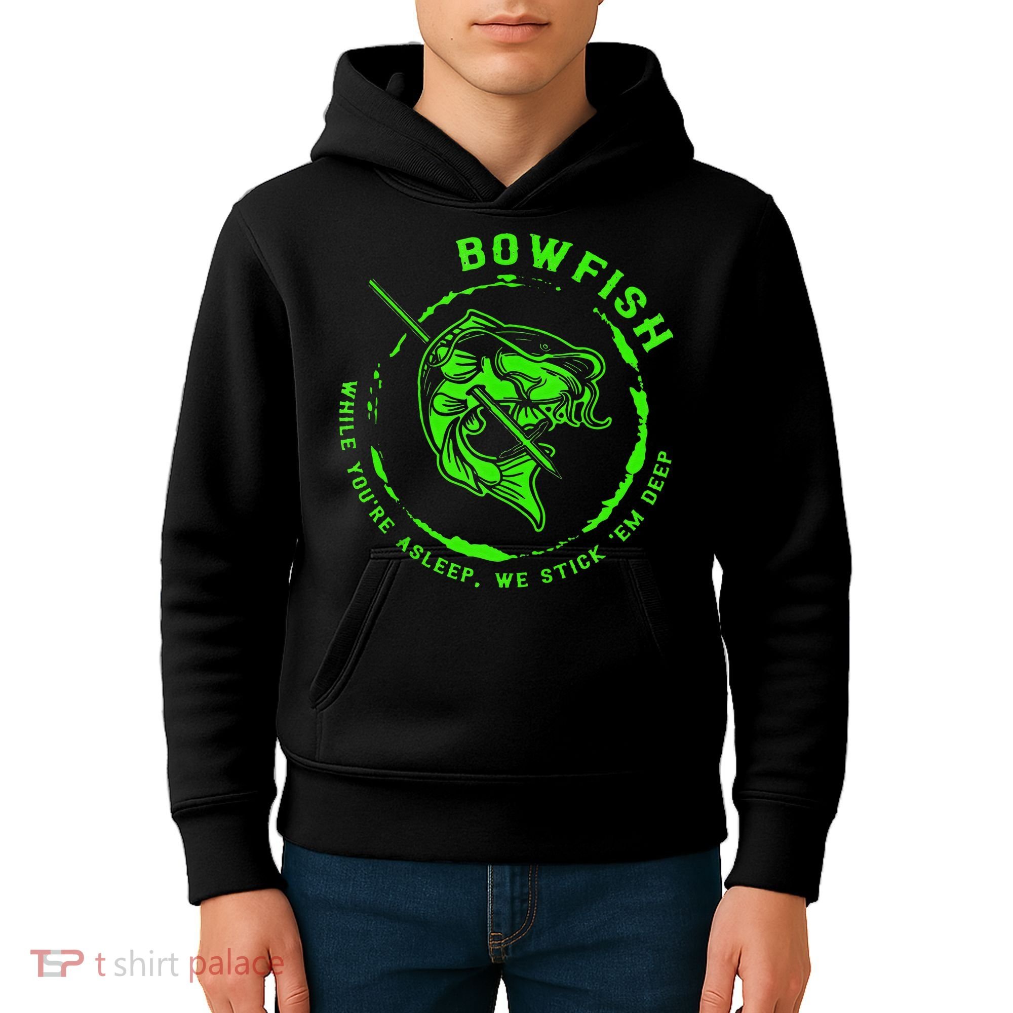 Bowfishing Hunting Lovers Funny Kids Hoodie