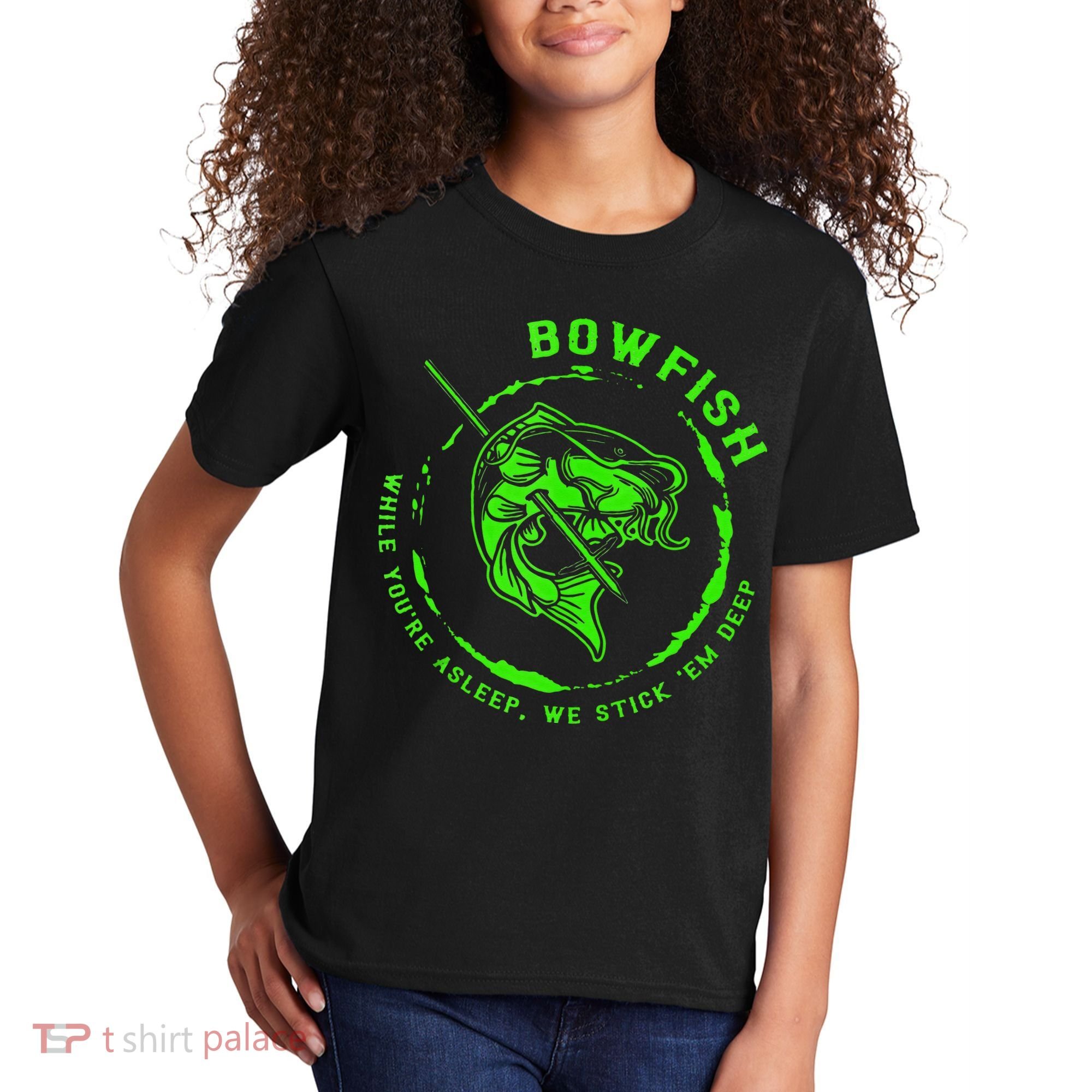 Bowfishing Hunting Lovers Funny Kids T-Shirt