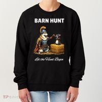 Barn Hunt Lover Warrior Rat And Icelandic Sheepdog Women's Sweatshirt thumb 0