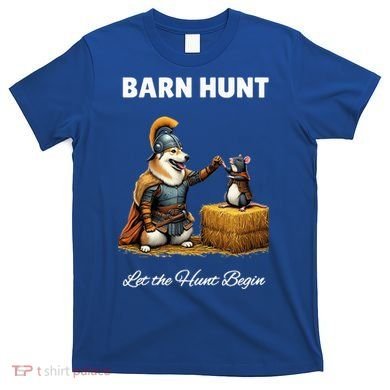 Barn Hunt Lover Warrior Rat And Icelandic Sheepdog T-Shirt