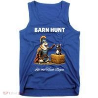 Barn Hunt Lover Warrior Rat And Icelandic Sheepdog Tank Top thumb 0