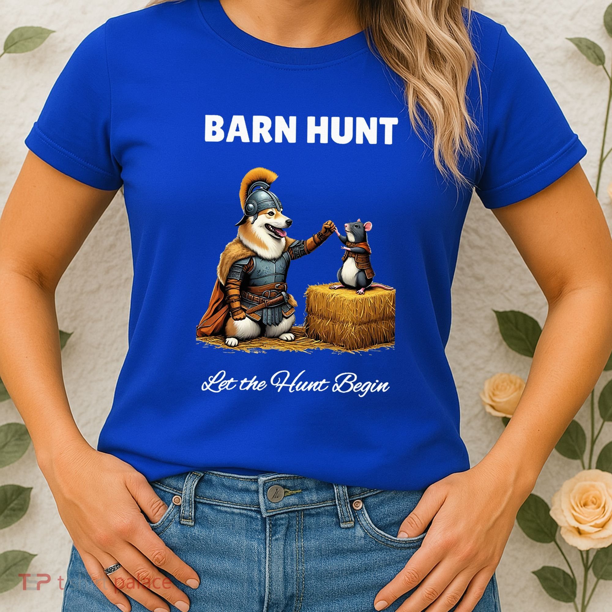 Barn Hunt Lover Warrior Rat And Icelandic Sheepdog Women's T-Shirt