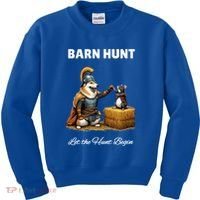 Barn Hunt Lover Warrior Rat And Icelandic Sheepdog Kids Sweatshirt thumb 0