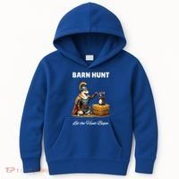 Barn Hunt Lover Warrior Rat And Icelandic Sheepdog Kids Hoodie thumb 0