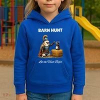 Barn Hunt Lover Warrior Rat And Icelandic Sheepdog Kids Hoodie thumb 3
