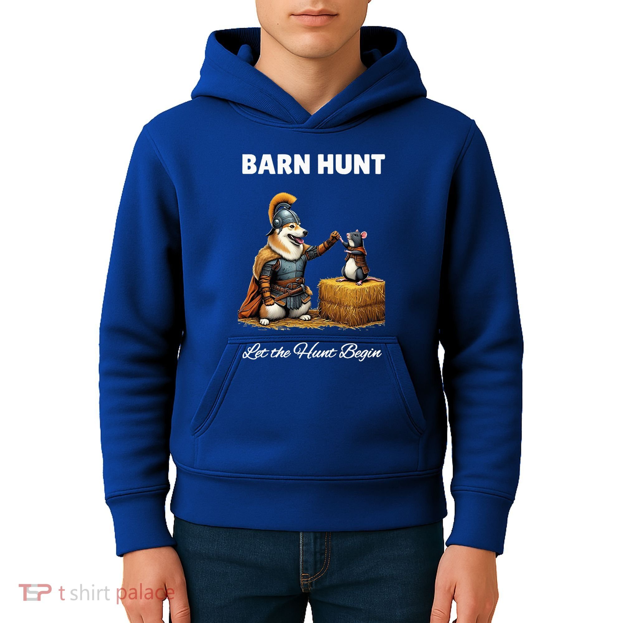 Barn Hunt Lover Warrior Rat And Icelandic Sheepdog Kids Hoodie