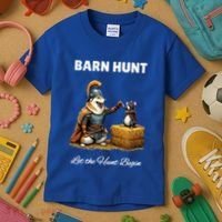 Barn Hunt Lover Warrior Rat And Icelandic Sheepdog Kids T-Shirt thumb 3