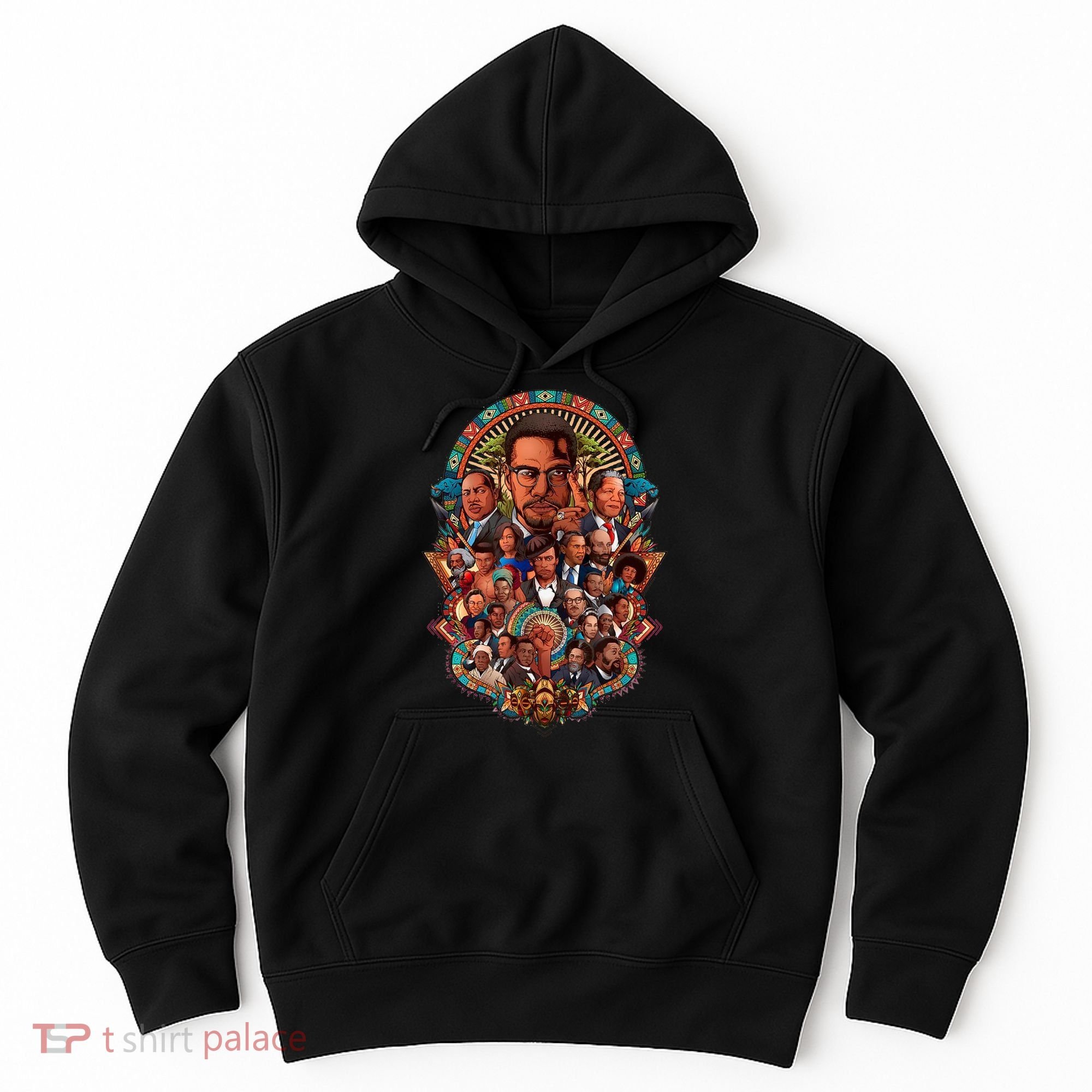 Black History Leaders Collage Inspirational African American Hoodie