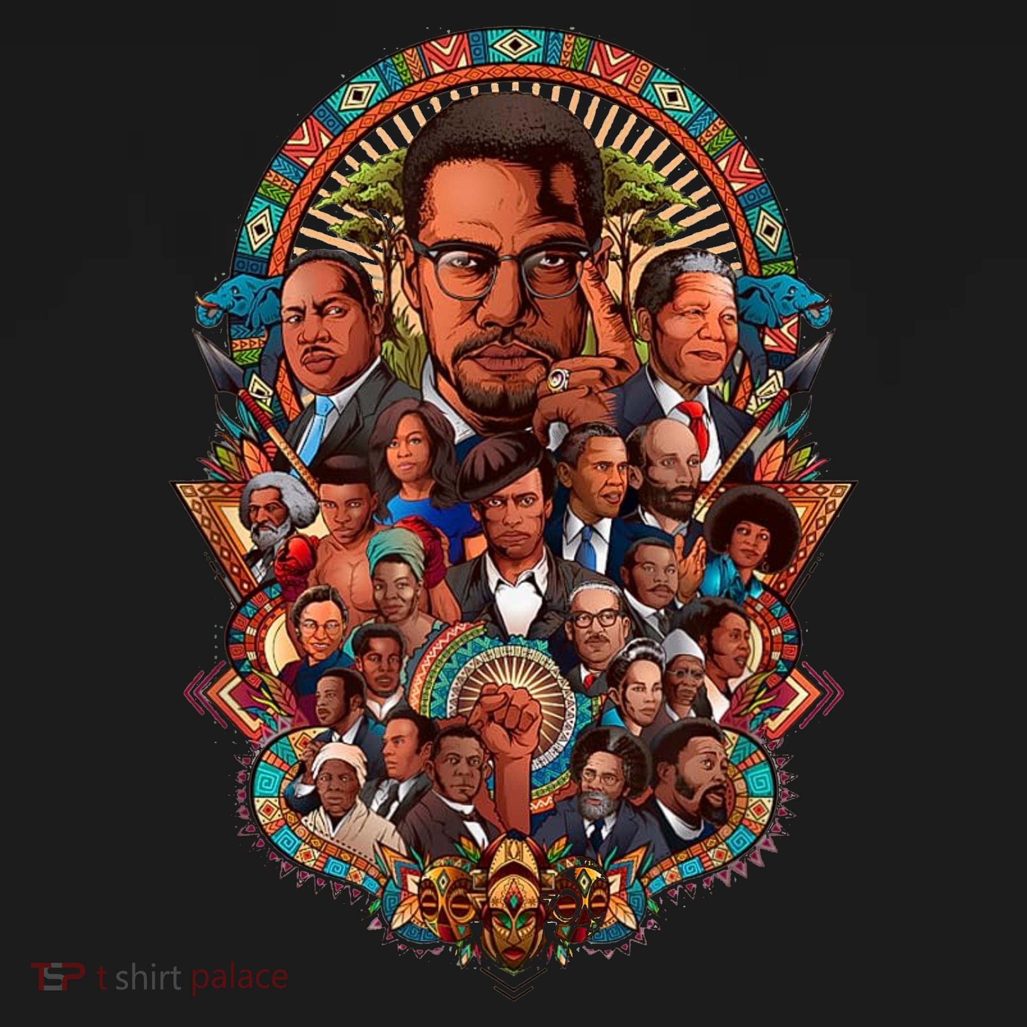 Black History Leaders Collage Inspirational African American Polo