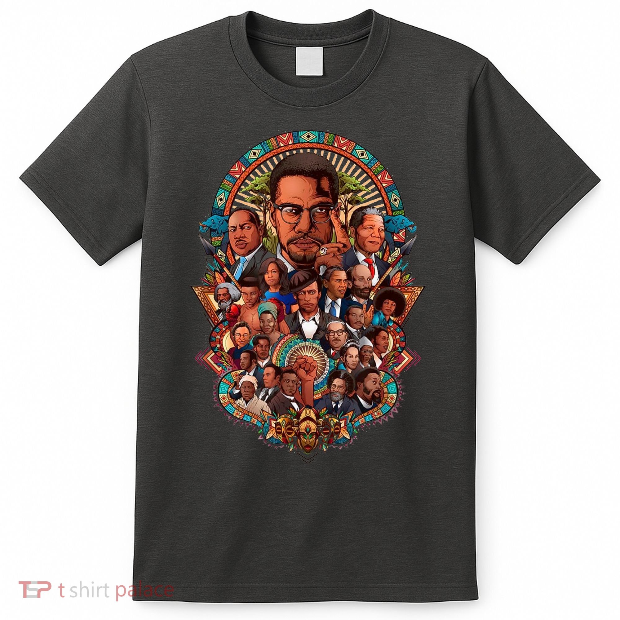 Black History Leaders Collage Inspirational African American T-Shirt