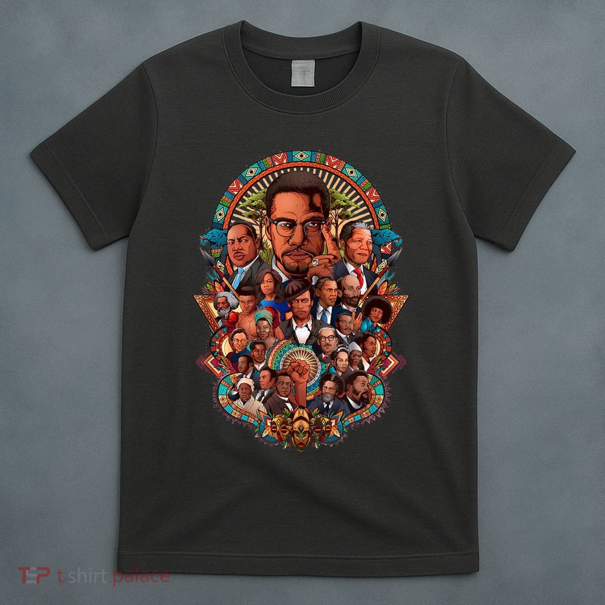 Black History Leaders Collage Inspirational African American T-Shirt