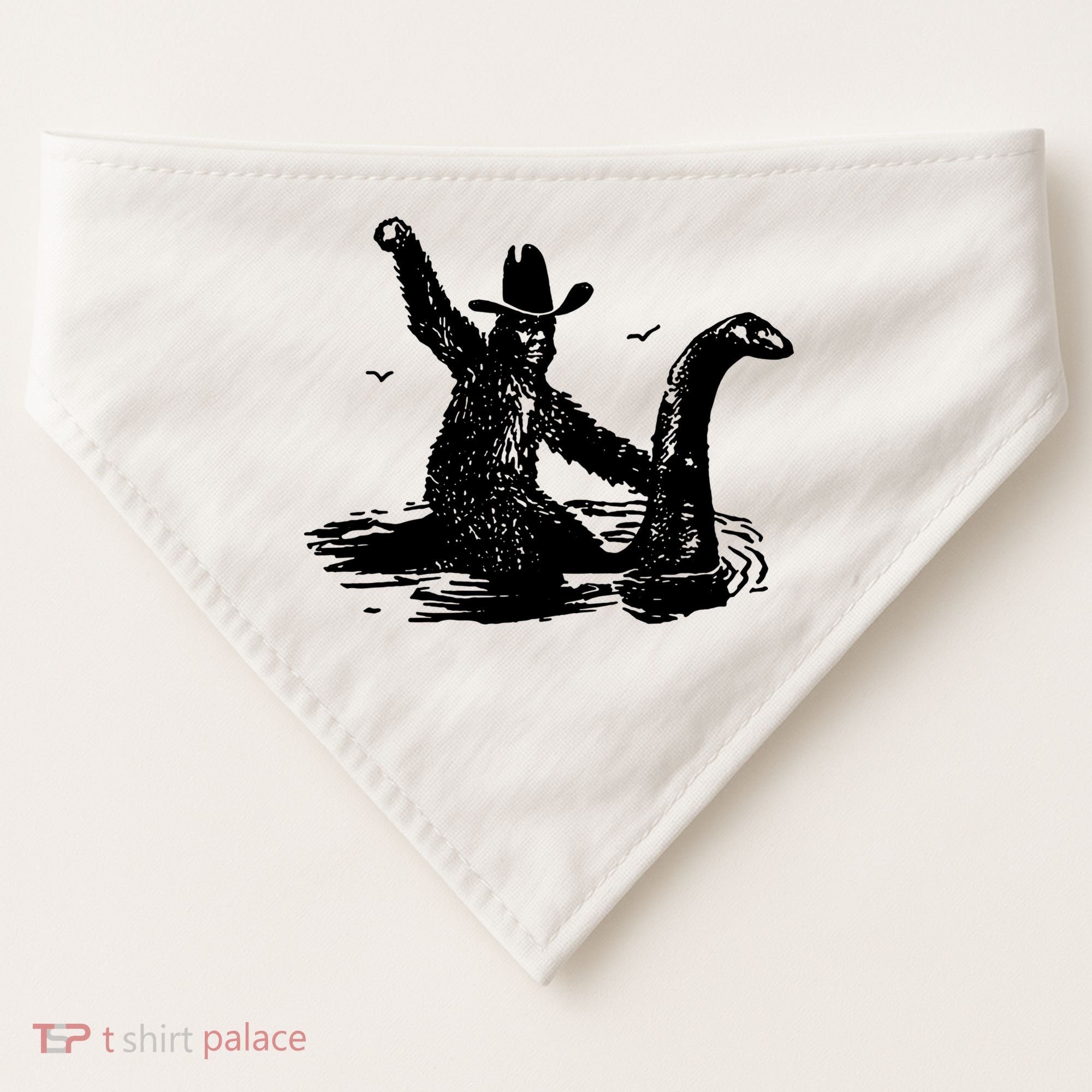 Bigfoot Hilarious Loch Ness Monster USA-Made Doggie Bandana