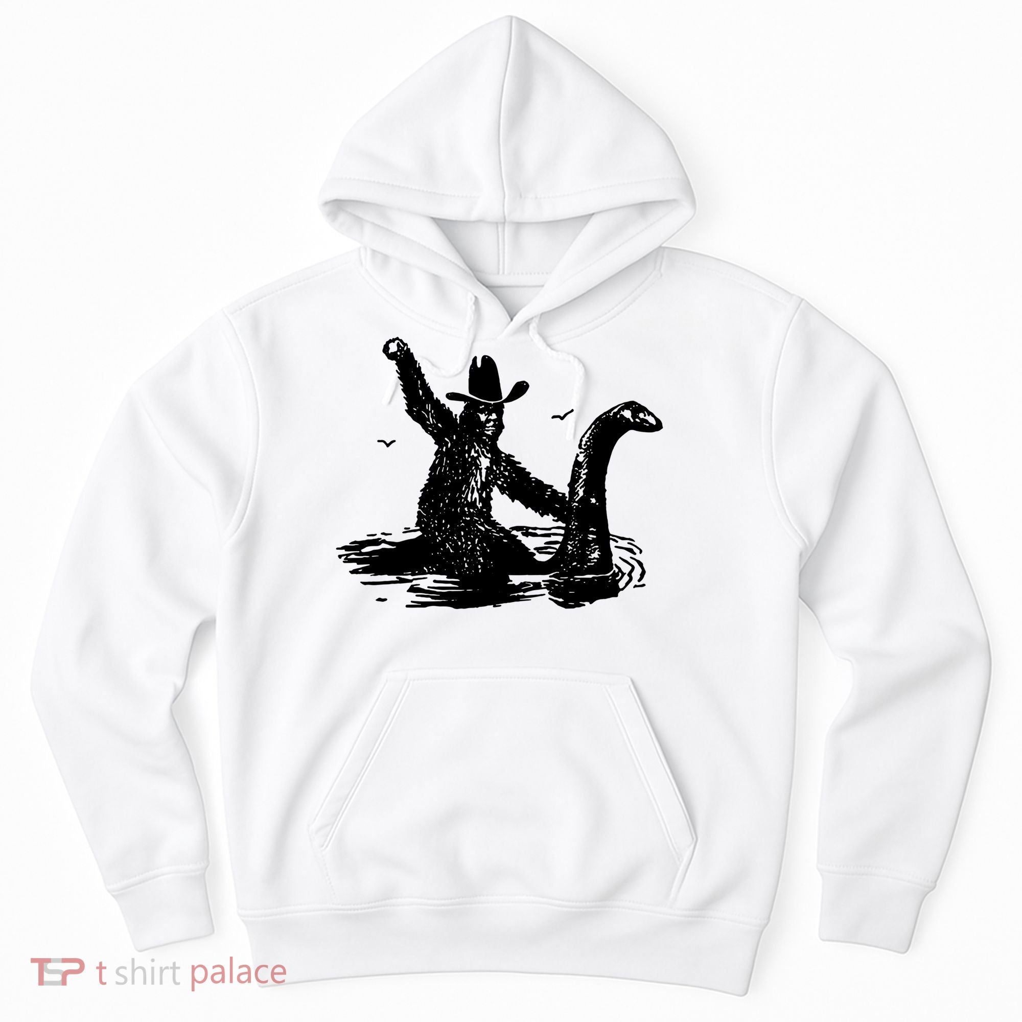 Bigfoot Hilarious Loch Ness Monster Hoodie