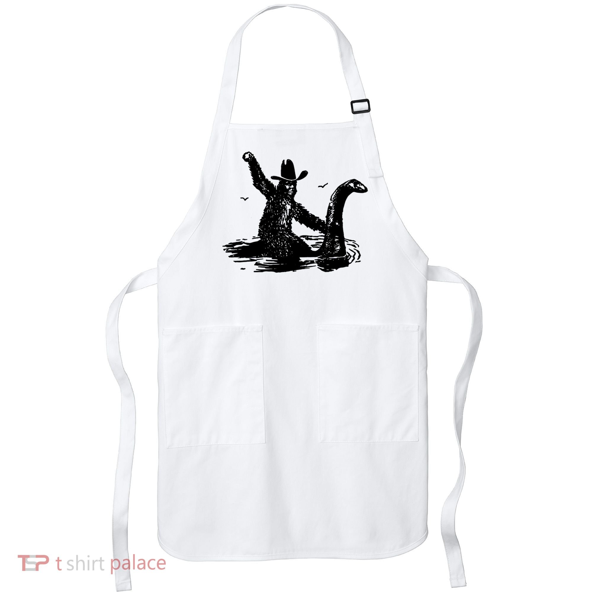 Bigfoot Hilarious Loch Ness Monster Apron