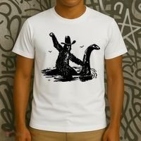 Bigfoot Hilarious Loch Ness Monster T-Shirt thumb 3