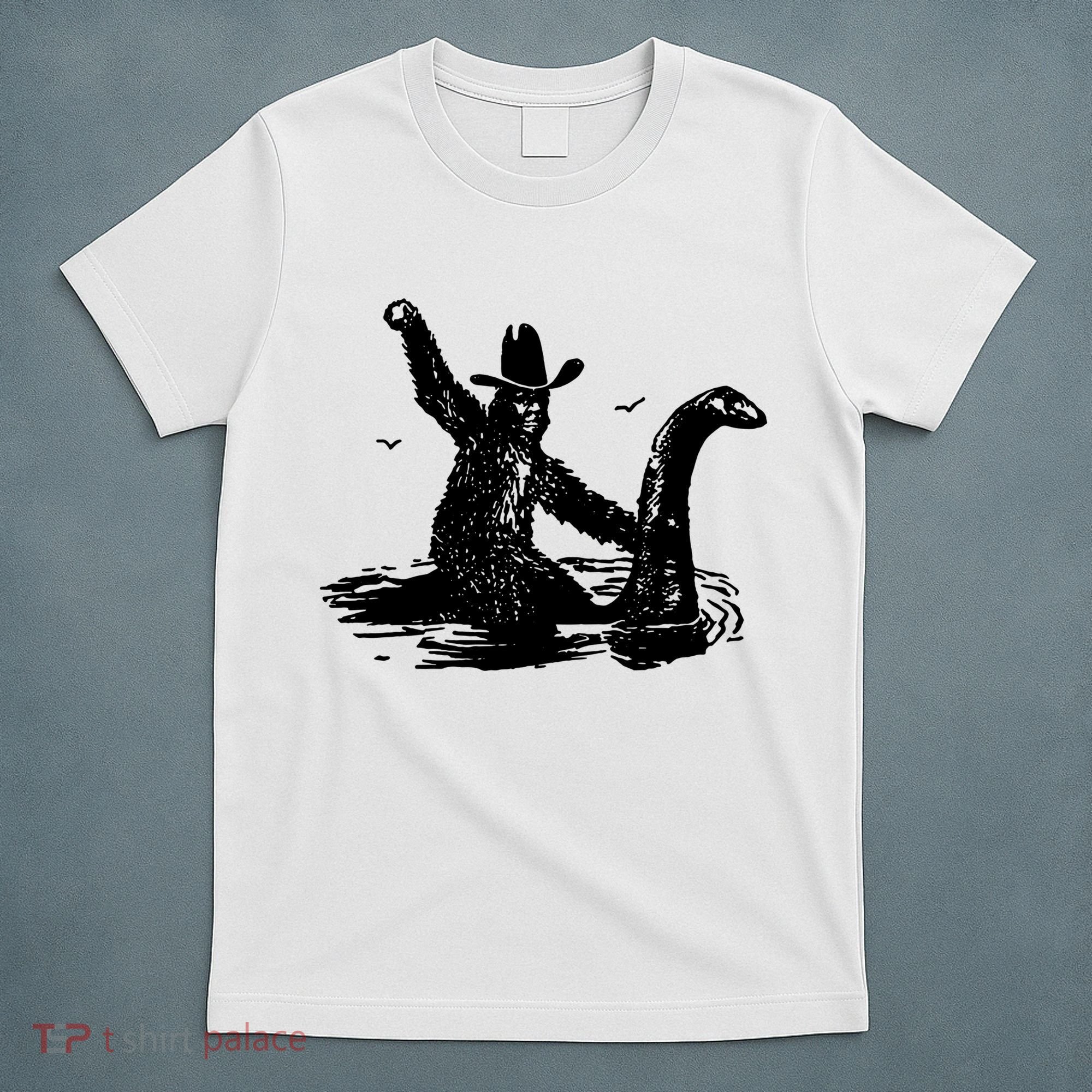 Bigfoot Hilarious Loch Ness Monster T-Shirt