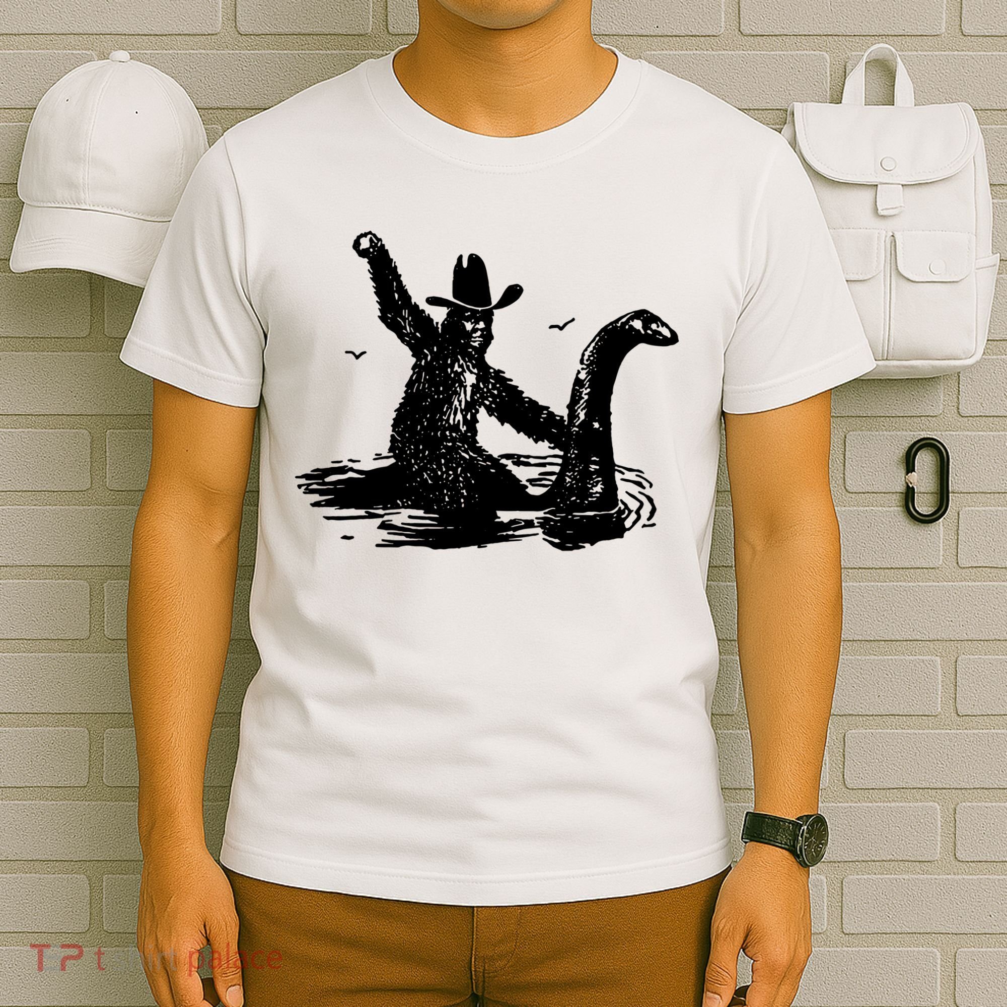 Bigfoot Hilarious Loch Ness Monster T-Shirt